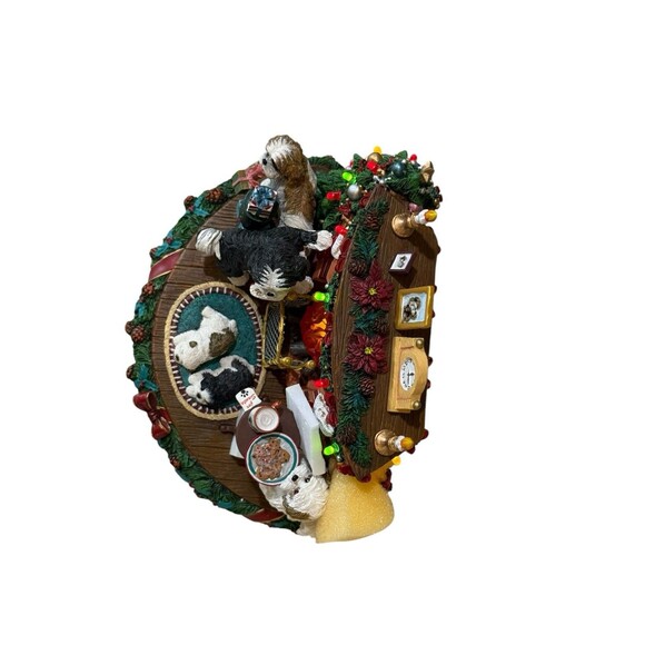 Danbury Mint “A Cozy Christmas Eve” Shih Tzu Tested Working - Picture 4 of 6